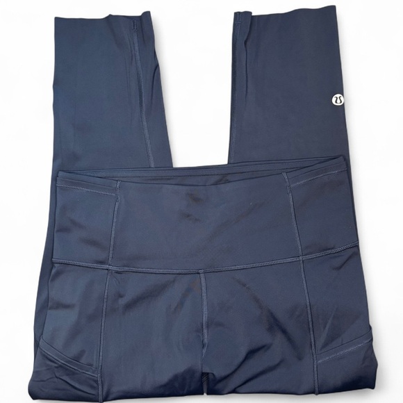 lululemon athletica Pants - Lululemon Fast and Free High-Rise Crop – True Navy – Size 6